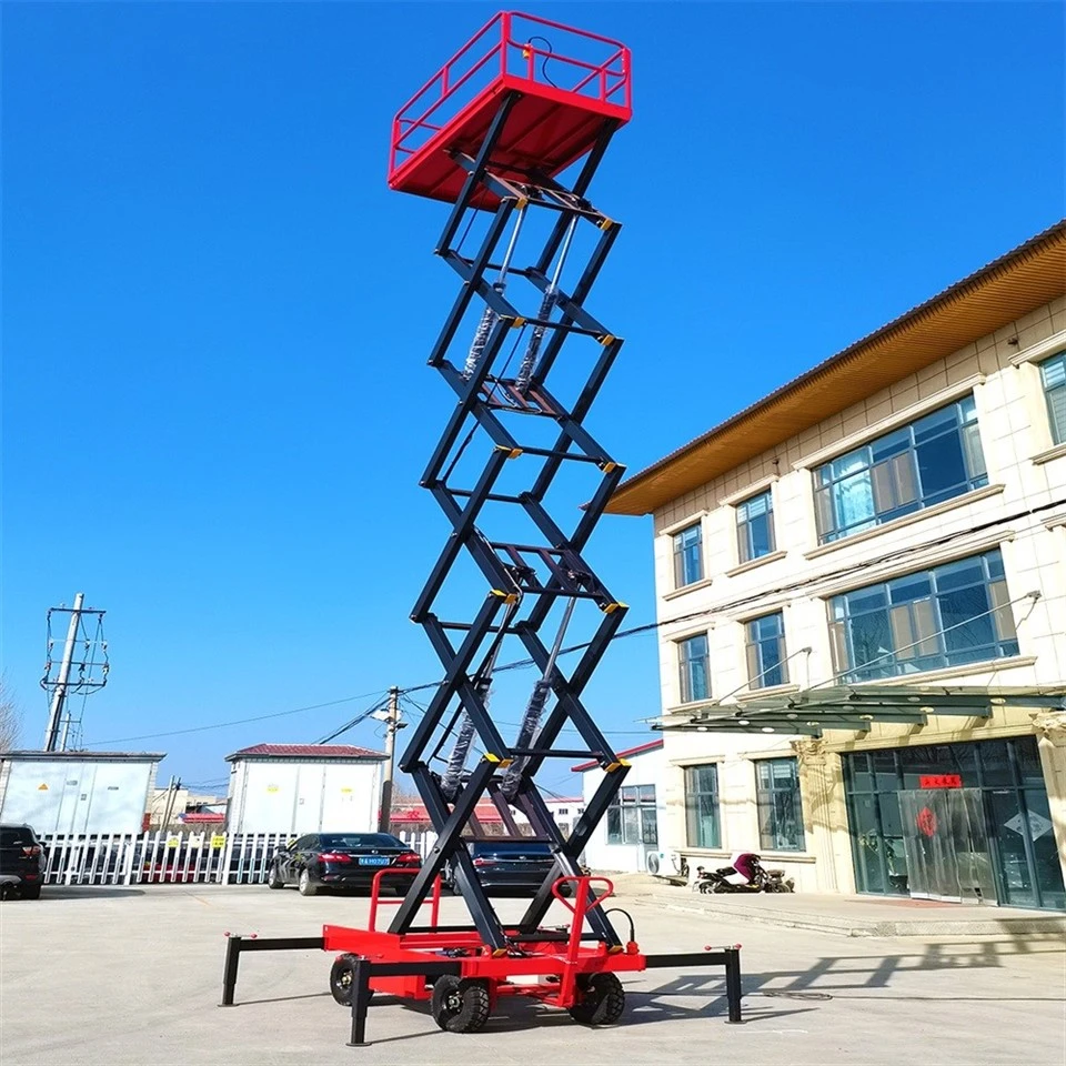 Aerial Work Towable Scissor Lift Platform factory