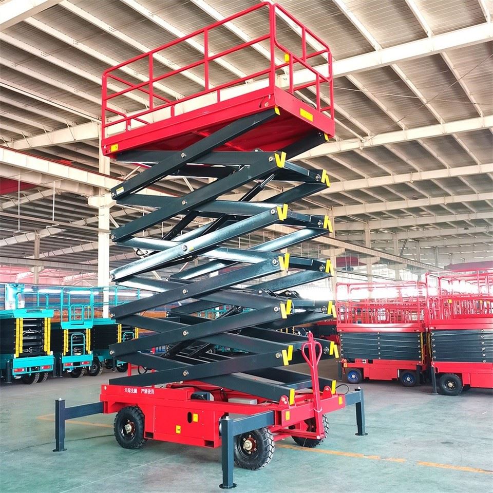 Aerial Work Towable Scissor Lift Platform factory